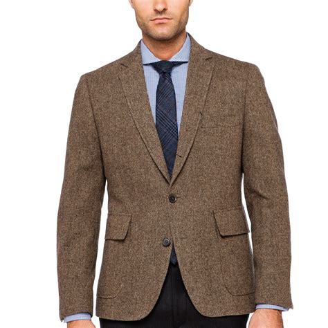 Billy Reid Walton Tweed Blazer In Brown For Men Lyst