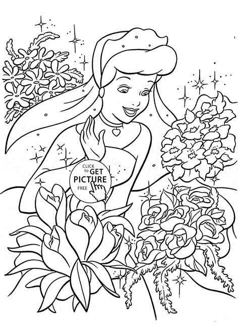List of disney princesses printable page. Unique Disney Princess Coloring Pages Cinderella Free ...