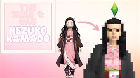 The Sims 4 Create A Character Nezuko Kamado From Demon Slayer Youtube