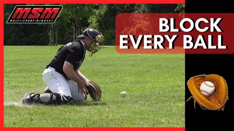 1 Catcher Blocking Drill Catcher Blocking Ground Balls Youtube