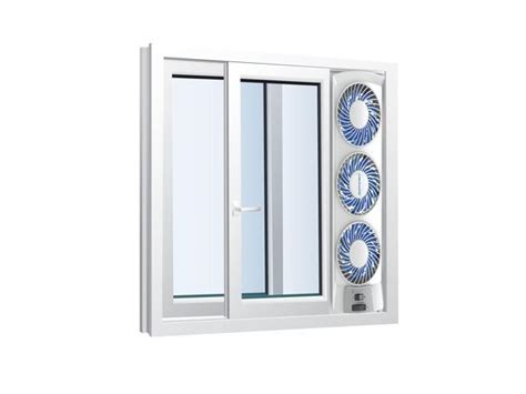 Bionaire Thin Window Fan With Comfort Control Manual Thermostat
