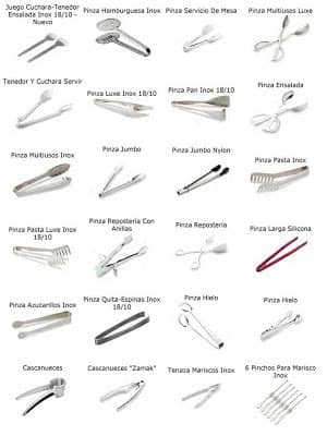 Elige los utensilios de cocina que. CARL Menaje de Cocina Línea de Profesional: PINZAS