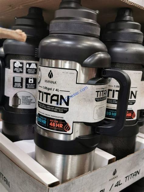 Manna Titan Stainless Steel 1 Gallon Jug Costcochaser