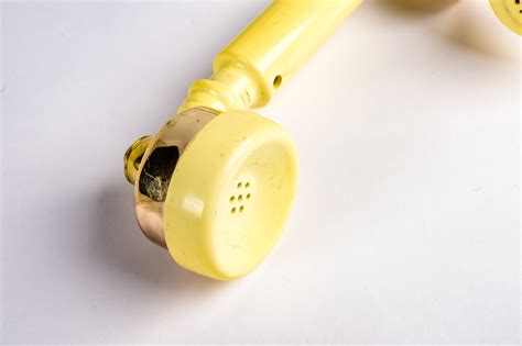 Vintage Yellow Rotary Dial Telephone Ebth