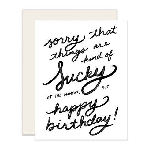Sucky Birthday Slightly Stationery