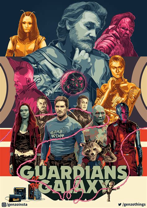 Guardians Of The Galaxy Vol Poster By Genzo