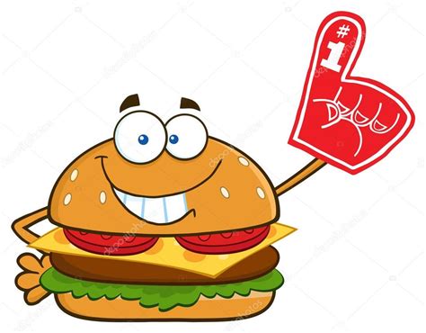 Burger Cartoon Character — Stock Vector © Hittoon 141899734