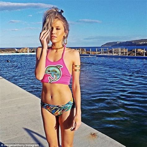 Kyle Sandiland S Girlfriend Imogen Anthony Twinkles In The Sunshine In Sydney Daily Mail Online