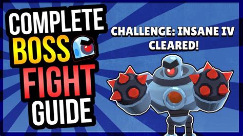 How To Beat Boss Fight Best Brawlers And Tips Insane Iv Cleared Brawl