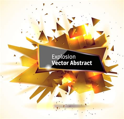 Golden Explosion Debris Abstract Background Vector 05 Free Download