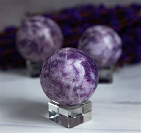 Lepidolite Spheres The Crystal Apothecary Co