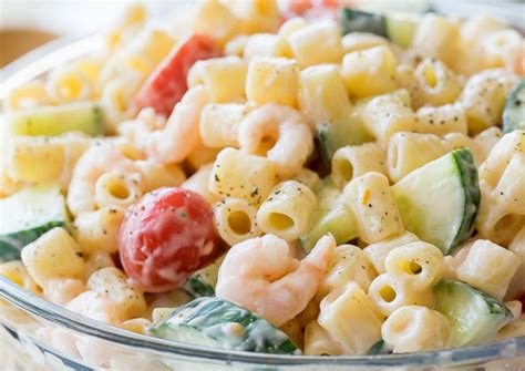 Recette facile de salade de pâtes aux crevettes