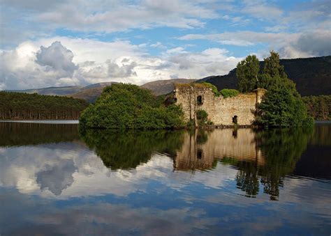 Castle Ruins On Loch An Eilein One Of The Most Beautiful Lochs In The
