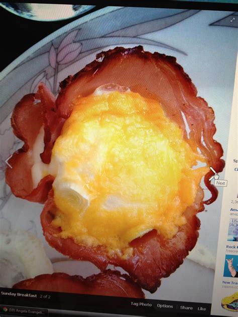 Eggs In A Basket Looks Yummy Spray A Muffin Pan With Pam Then Line