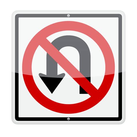 No U Turns Sign Illustrations Royalty Free Vector Graphics And Clip Art