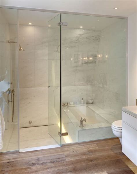 This is one of those bathroom shower ideas that's a hybrid. Shower/tub combination | Decor - Rock My Home!!! | Pinterest