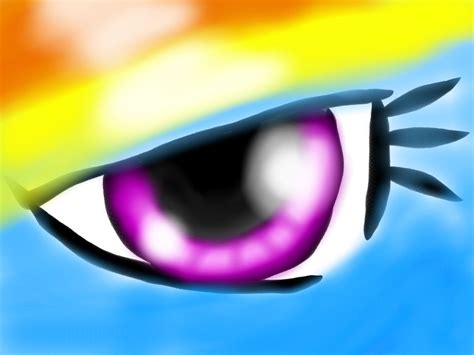 Rainbow Dash Eye By Cattonugget On Deviantart
