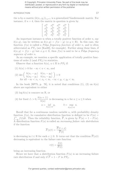 Totally Nonnegative Matrices Princeton University Press