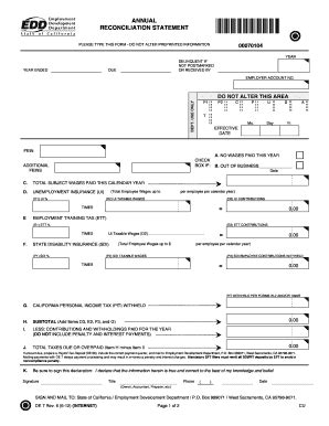 Ca Employment Development Form Fill Out And Sign Printable PDF