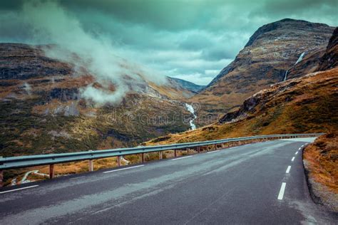 Driving A Car On Mountain Road Stock Photo Image Of Landscape Nordic