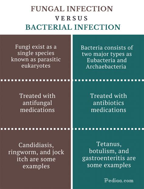 Difference Between Fungal And Bacterial Infection Cause Common Types Treatment