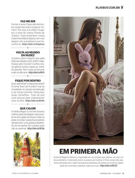 Playboy De Catarina Migliorini A Novinha Que Leiloou A Virgindade