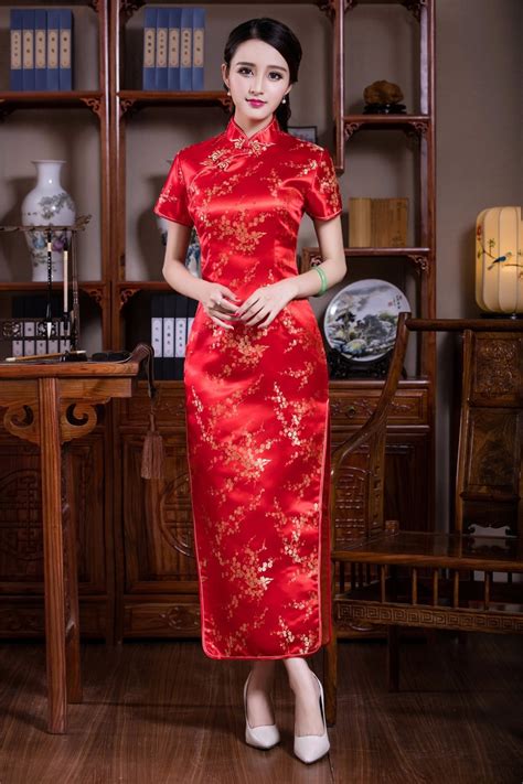 Shanghai Story Chinese Traditional Dress Long Qipao Dresses Chinese