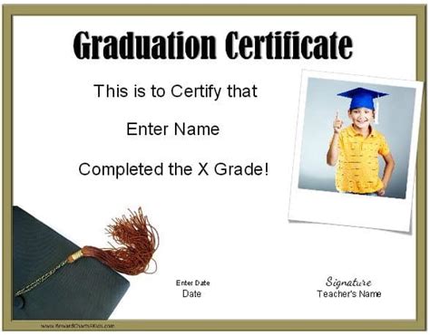 5th Grade Graduation Certificate Template Best Creative Template Design