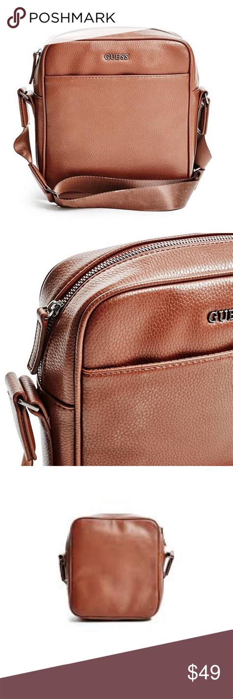 Guess sling bag free delivery. GUESS Men's Crossbody Vegan Leather Bag | Vegan leather ...