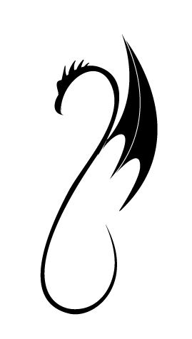 However, henna ink can also be used for simple tattoos. BLACK THINK TATTOO: Simple dragon tattoo