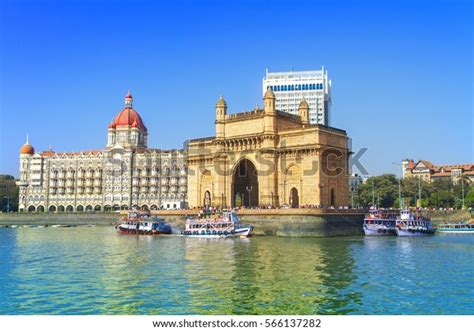 Gateway India Boats Seen Mumbai Harbour Stock Photo Edit Now 566137282