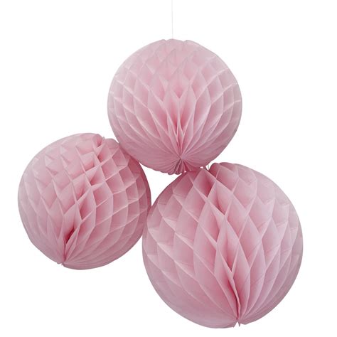 Pink Honeycomb Balls Princess Party