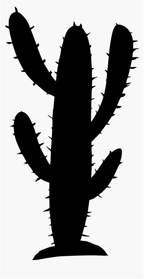 Silhouette Transparent Cactus Vector Hd Png Download Kindpng