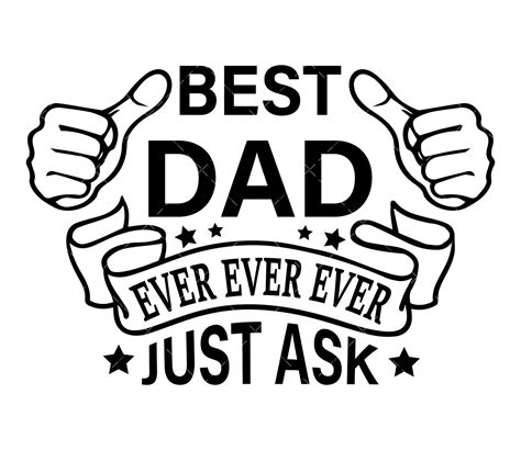 Best Dad Ever SVG PNG PDF Fathers Day SVG