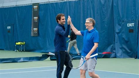 A Roger Federer Bill Gates Doubles Tennis Match To Remember