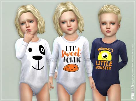 The Sims Resource Toddler Onesie 03 By Lillka • Sims 4 Downloads