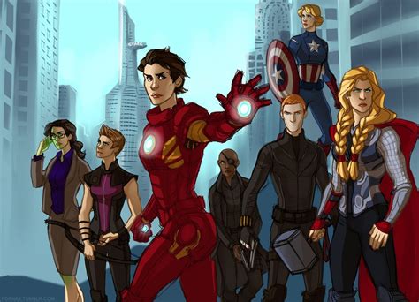 Amazing Gender Swapped Avengers Fan Art Based On The Official Poster