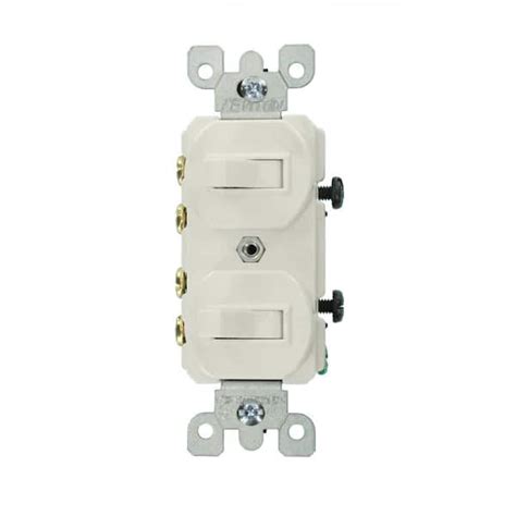 Leviton 15 Amp Commercial Grade Combination Two 3 Way Toggle Switches