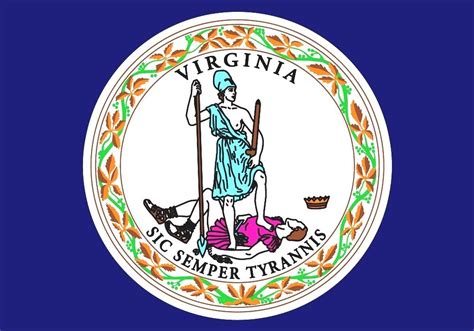 Flag And Seal Of Virginia Virginia State Flags