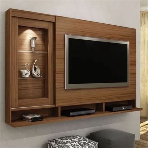 Brown Wall Mounted Wooden Lcd Panel Lcd Tv At Rs 400square Feet In