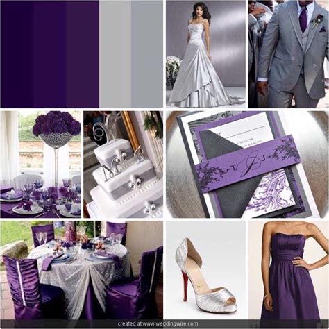 May 23, 2018 · as for deep purple specifically, it combines very easily and beautifully with many different colors that can soften it (like shades of pink, green, etc.) or add even more glamour (like silver, black, gold, etc.). JL Event Design | Silver wedding colours, Purple wedding, Purple and silver wedding