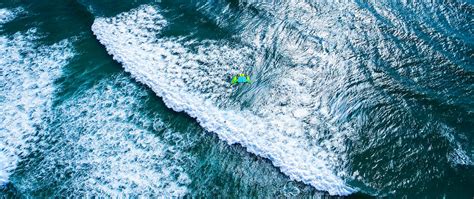 Download Wallpaper 2560x1080 Ocean Surf Foam Water Dual Wide 1080p