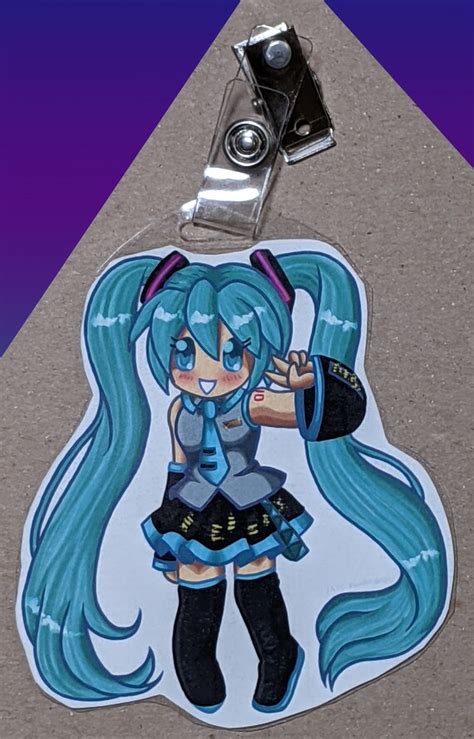 Vocaloid Hatsune Miku Badge Clip Etsy