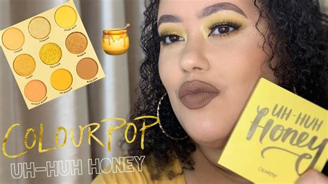 colourpop uh huh honey tutorial 🍯 😍 youtube