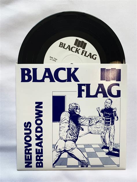 Black Flag Nervous Breakdown 7 Inch Vinyl Record Etsy
