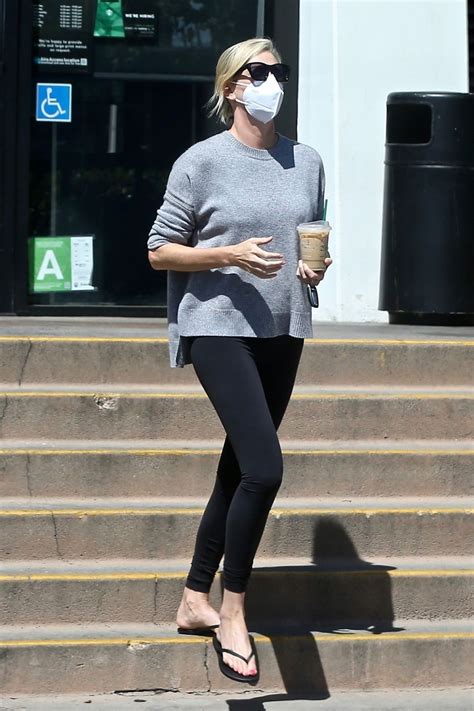 charlize theron out for iced coffee in west hollywood 08 27 2021 hawtcelebs