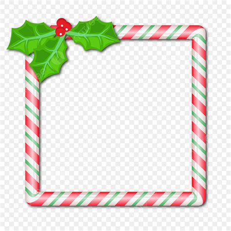 Christmas Candy Frame Vector Png Images Red And Green Christmas Candy