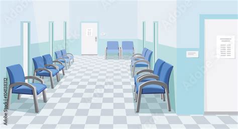 Empty Waiting Room In The Hospital Private Medical Practice Modern