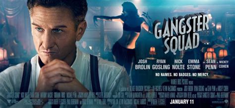 Sean Penn Gangster Squad Poster Banner The Movie Blog