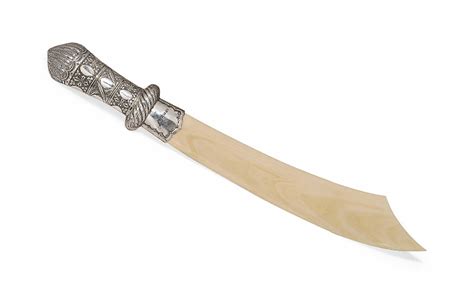 A Late Victorian Silver Mounted Ivory Paper Knife Mark Of Samuel